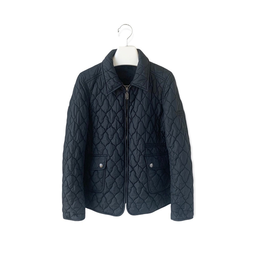 DKNY Black Quilted Jacket size M